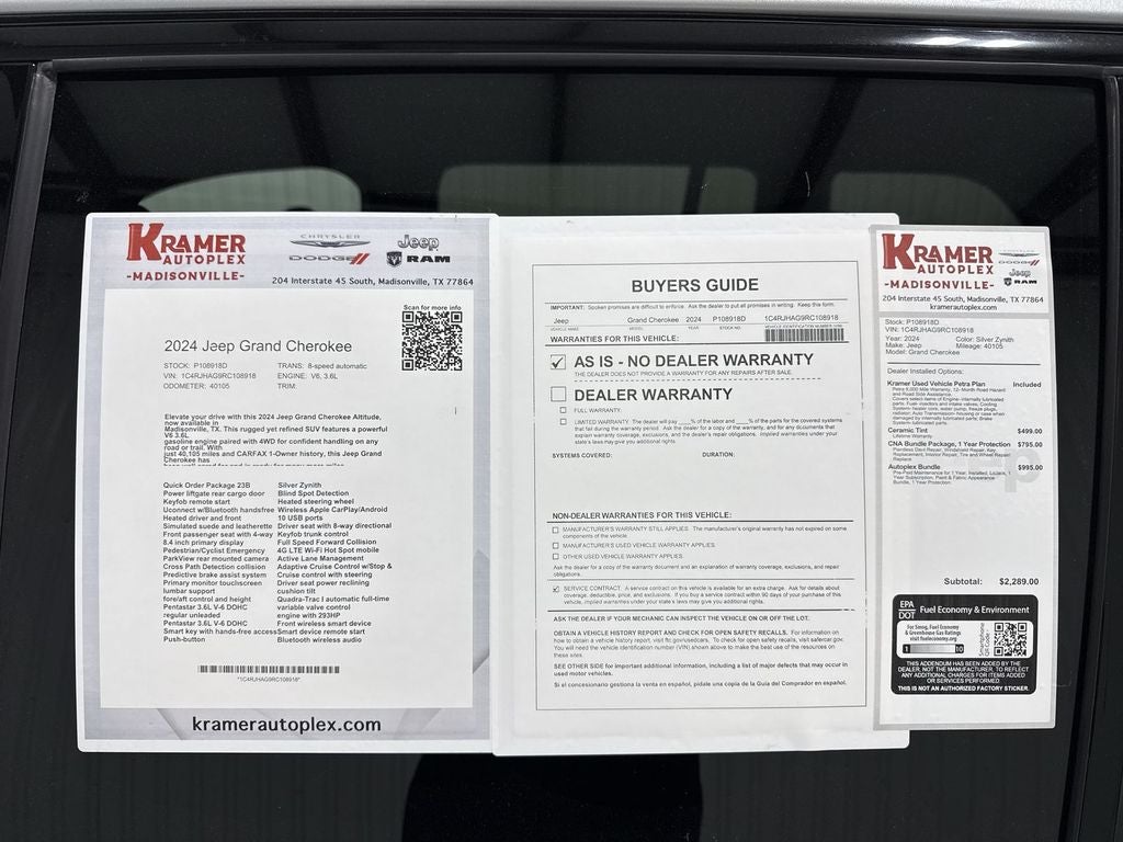 2024 Jeep Grand Cherokee Altitude