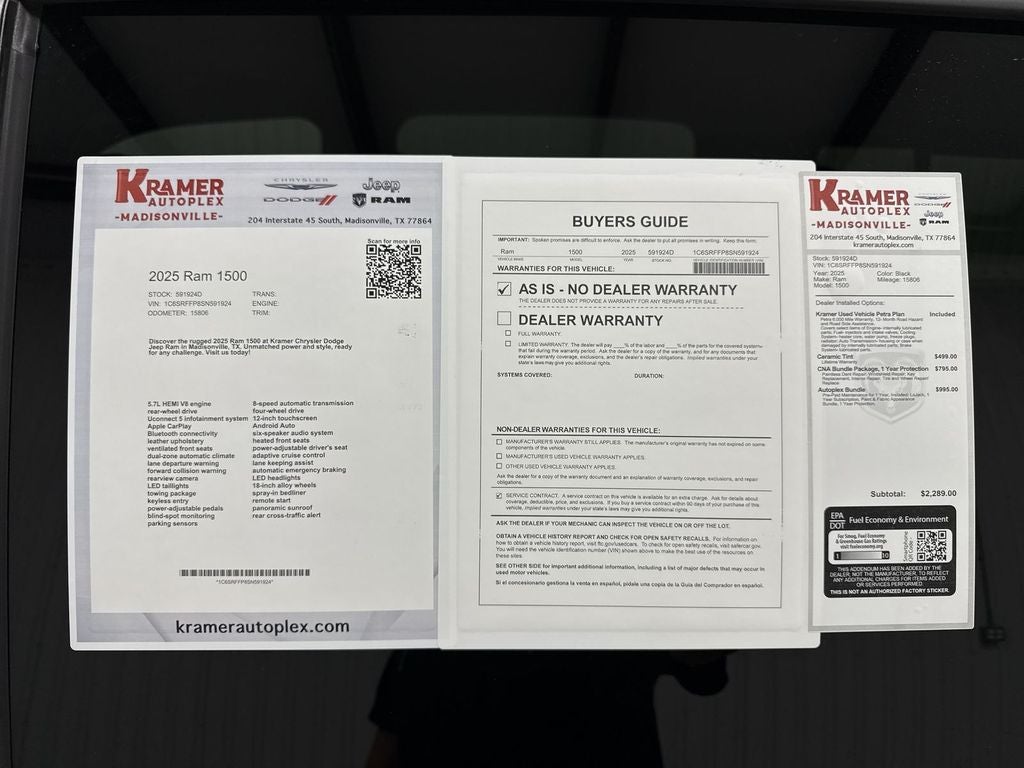 2025 RAM 1500 Warlock