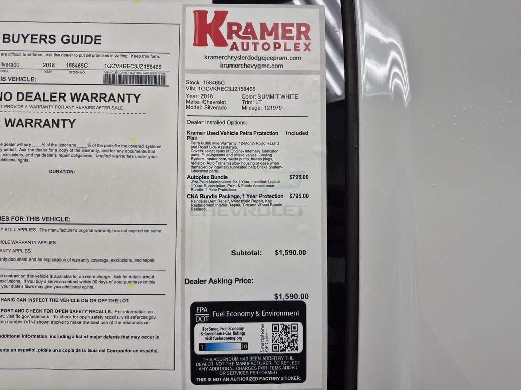 2018 Chevrolet Silverado 1500 LT