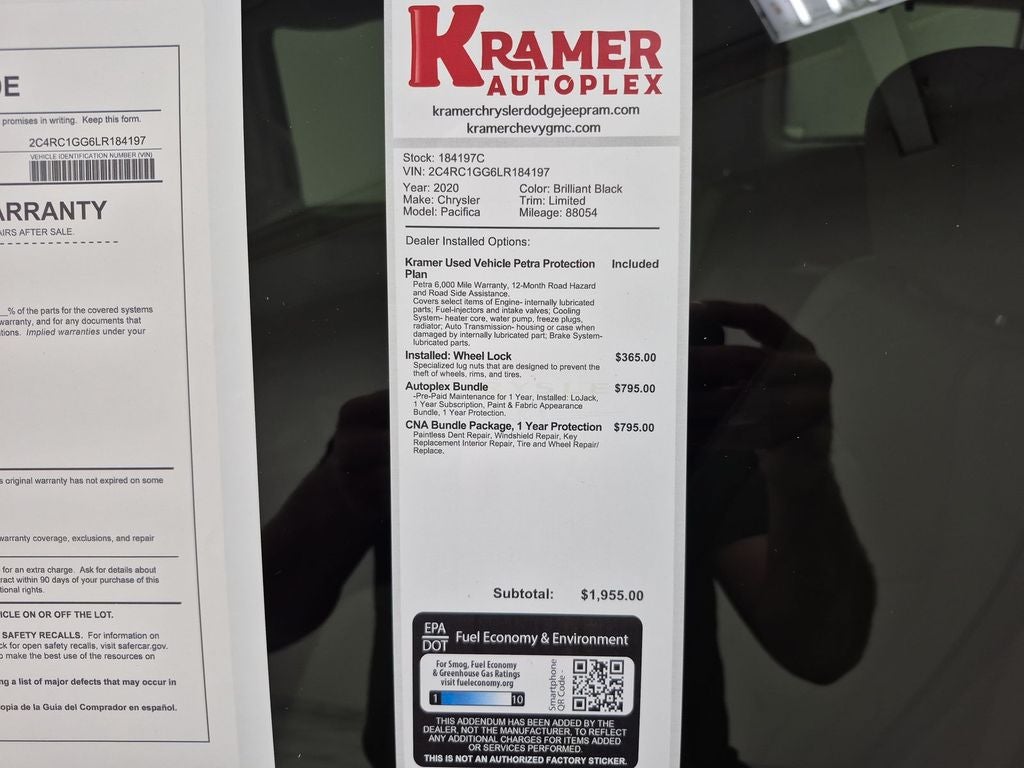 2020 Chrysler Pacifica Limited