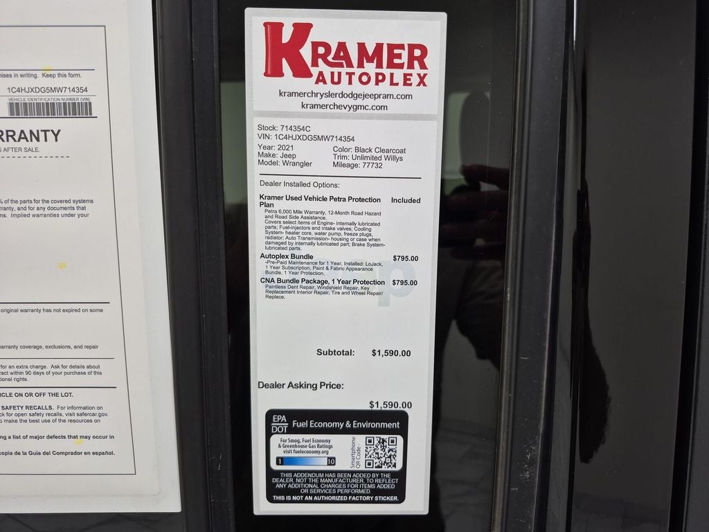 2021 Jeep Wrangler Unlimited Willys