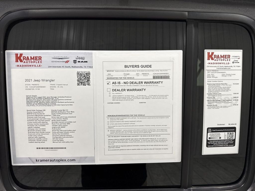 2021 Jeep Wrangler Unlimited Rubicon 4x4