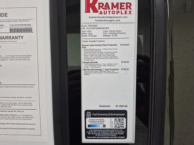 2021 Jeep Wrangler Unlimited Rubicon 4x4