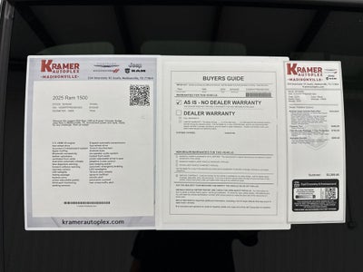 2025 RAM 1500 Warlock Crew Cab 4x4 5'7' Box