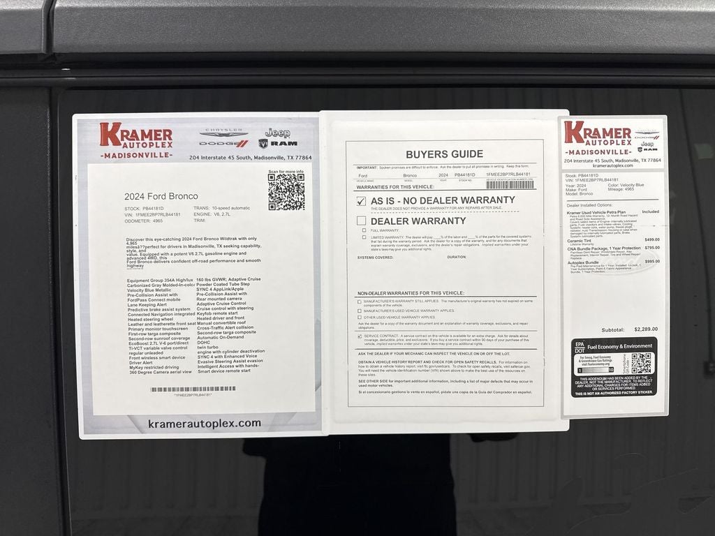 2024 Ford Bronco Wildtrak