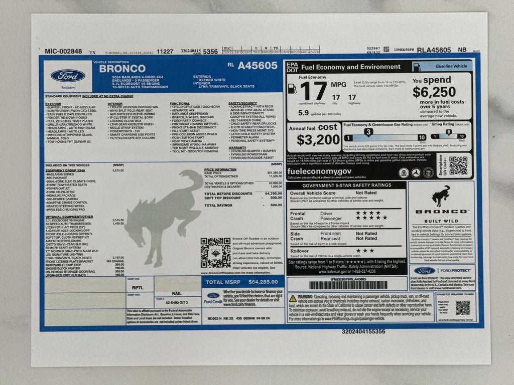 2024 Ford Bronco Badlands