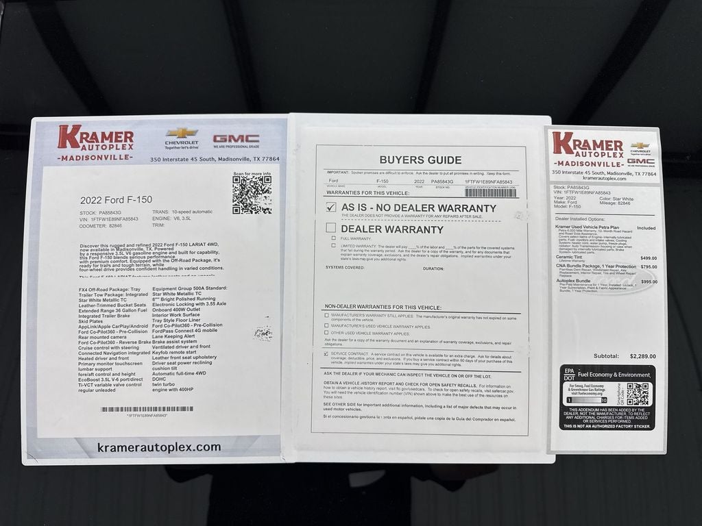 2022 Ford F-150 LARIAT