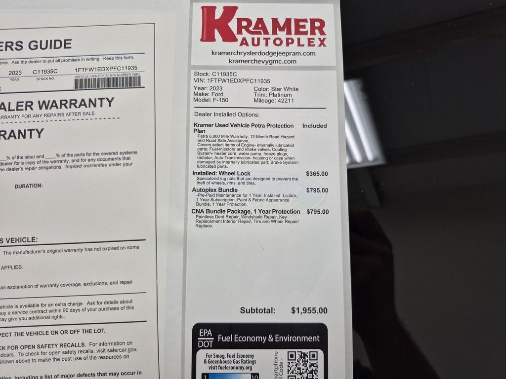 2023 Ford F-150 Platinum