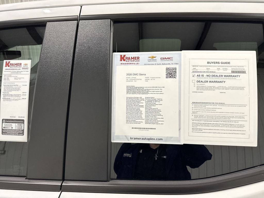 2026 GMC Sierra 1500 Double Cab, Standard Bed, Pro, 4WD