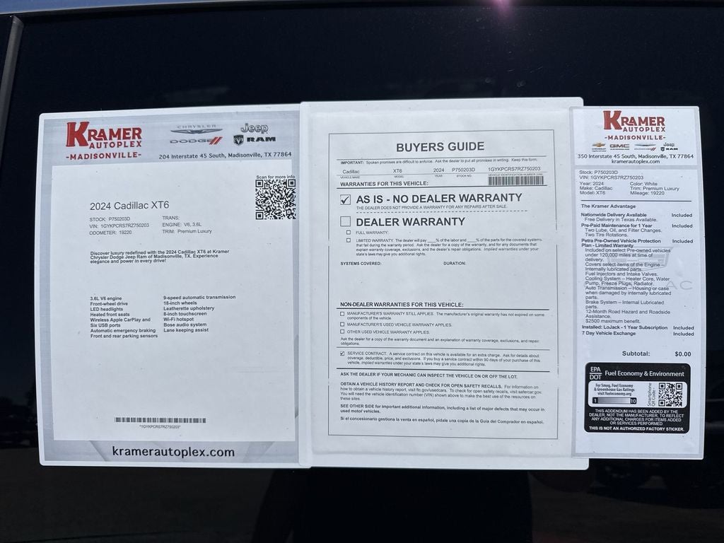 2024 Cadillac XT6 FWD Premium Luxury