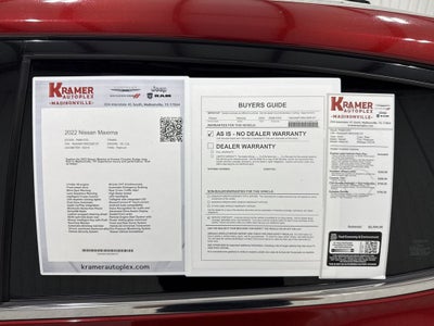 2022 Nissan Maxima Platinum Xtronic CVT