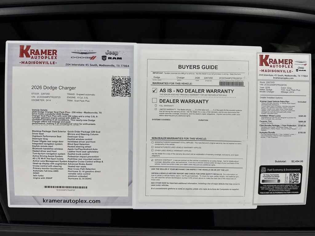 2026 Dodge Charger Scat Pack Plus 2-Door AWD