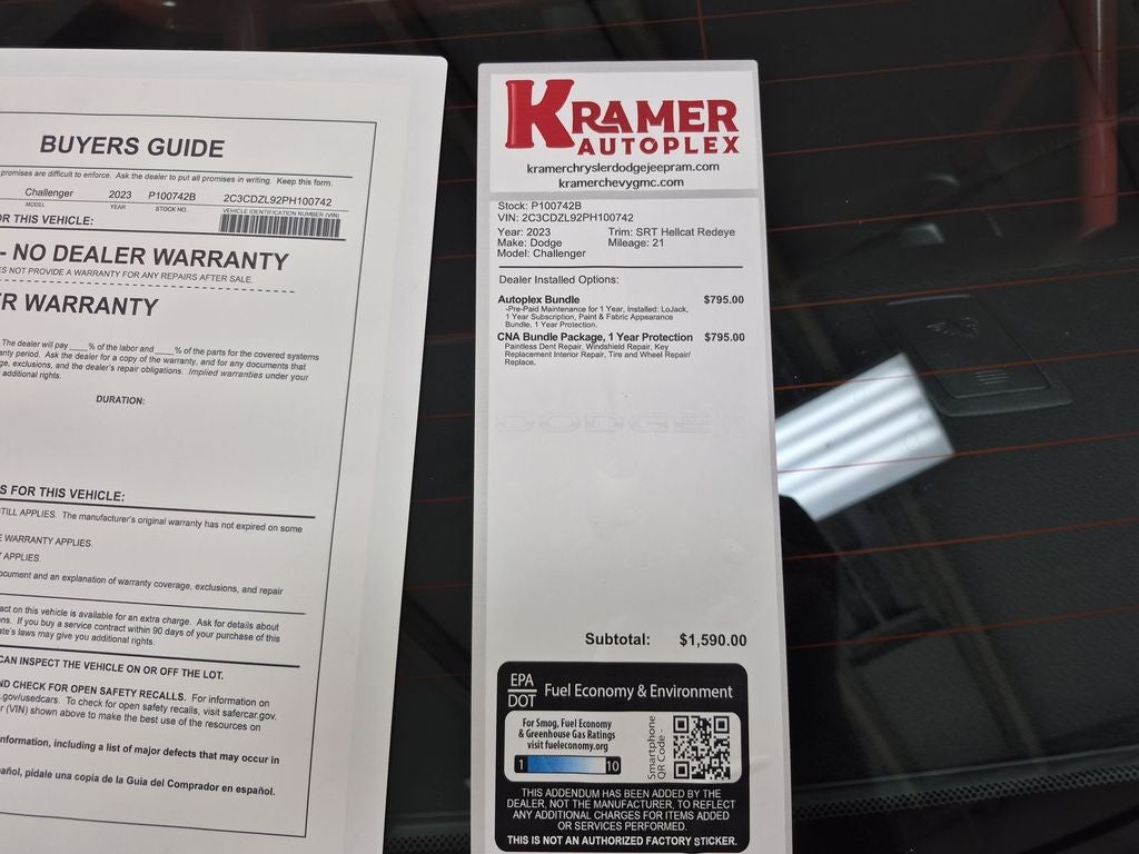 2023 Dodge Challenger SRT Demon