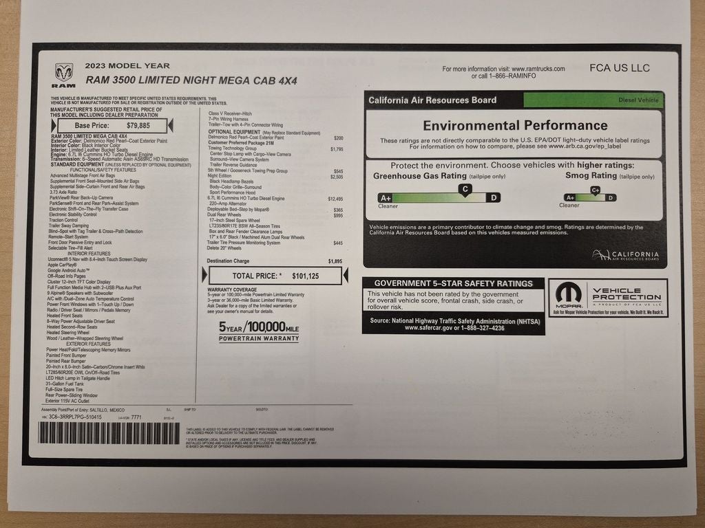 2023 RAM 3500 Limited