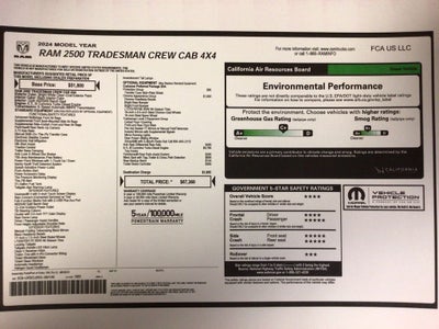 2024 RAM 2500 Tradesman Crew Cab 4x4 6'4' Box