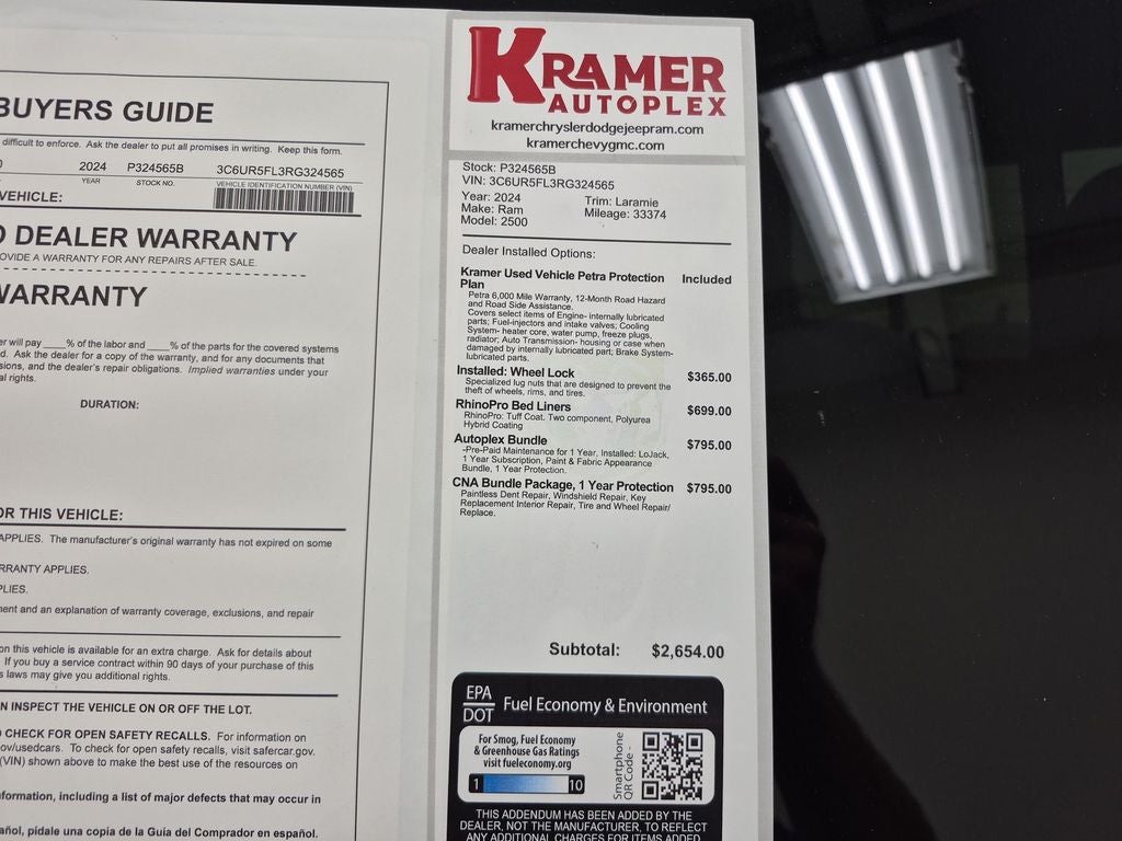 2024 RAM 2500 Laramie Crew Cab 4x4 6'4' Box