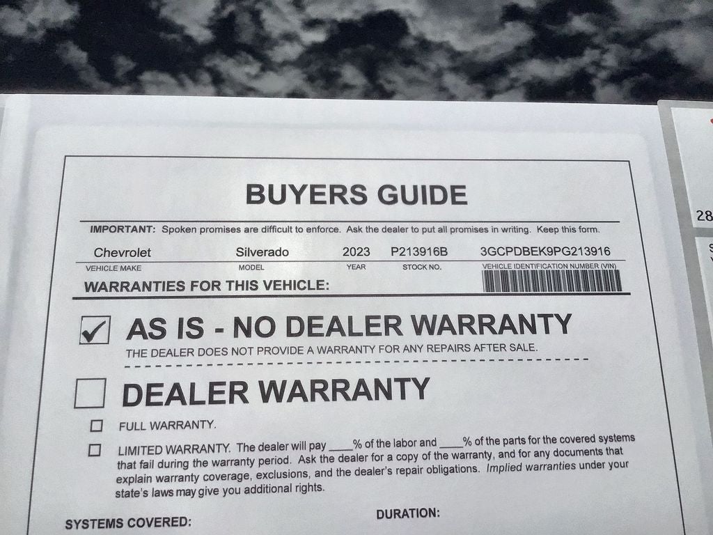 2023 Chevrolet Silverado 1500 4WD Crew Cab Short Bed Custom