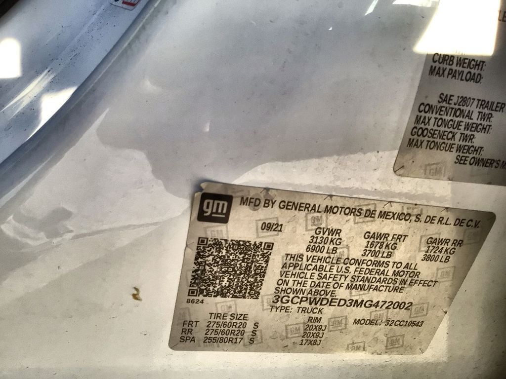 2021 Chevrolet Silverado 1500 2WD Crew Cab Short Bed RST