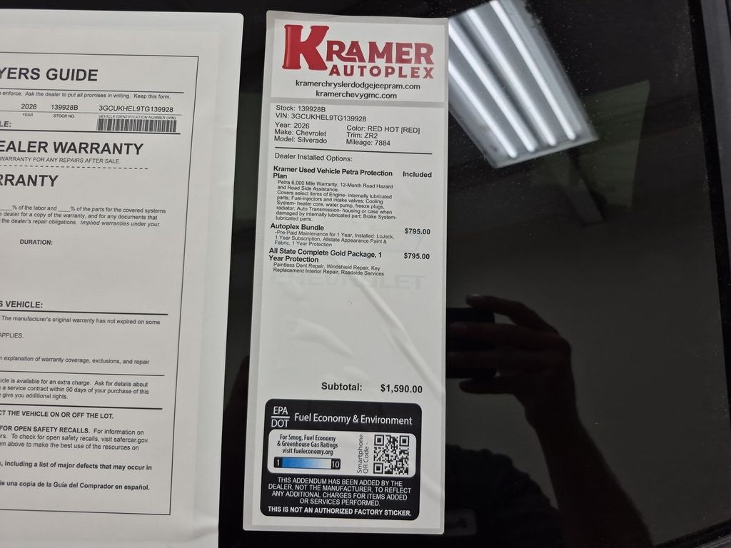 2026 Chevrolet Silverado 1500 4WD Crew Cab Short Bed ZR2