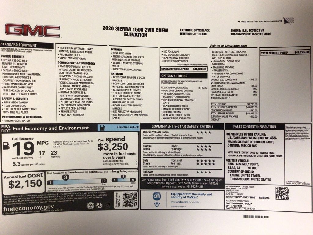 2020 GMC Sierra 1500 Elevation