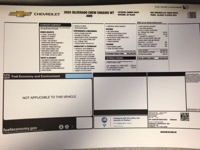 2025 Chevrolet Silverado 3500 HD Chassis Cab Work Truck