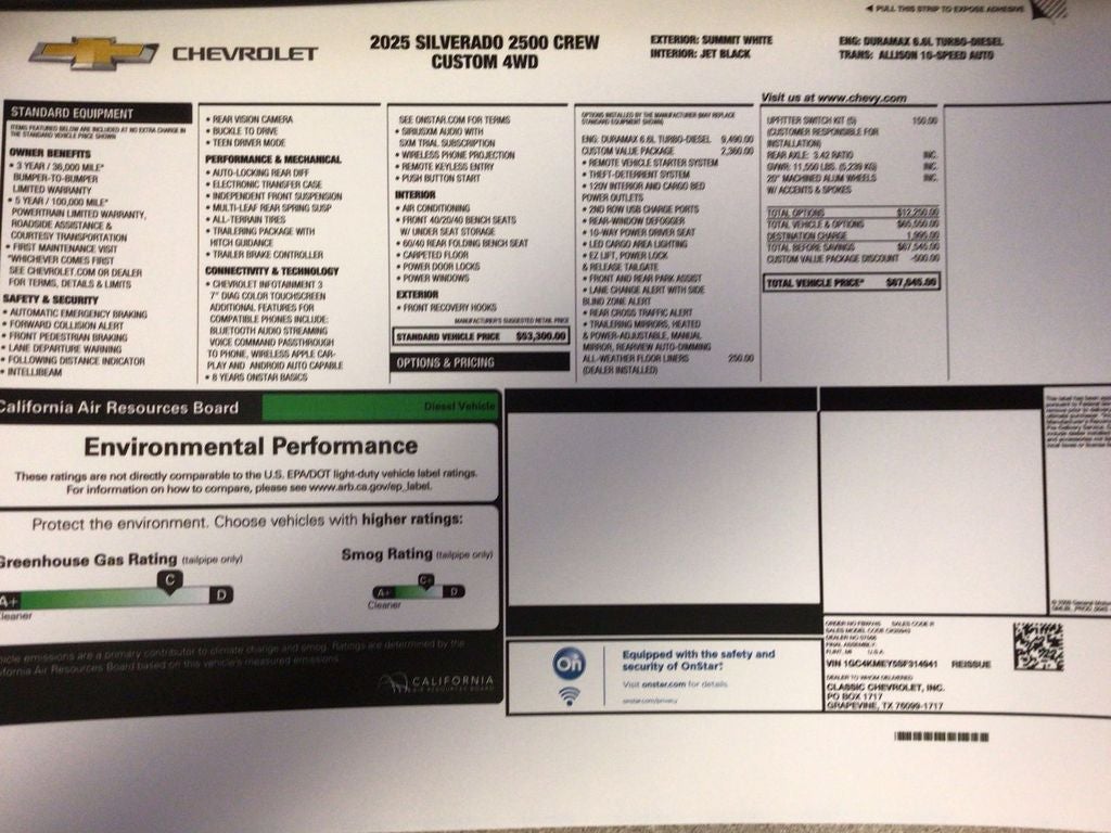 2025 Chevrolet Silverado 2500 HD Custom