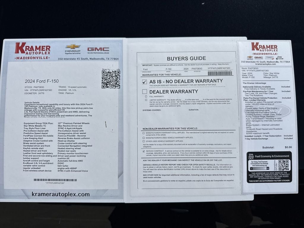 2024 Ford F-150 Platinum