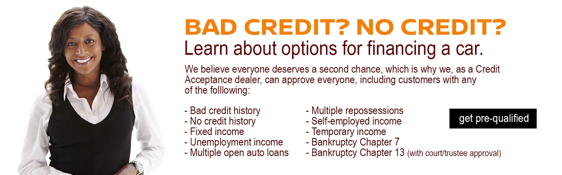 Bad Credit? No Credit?